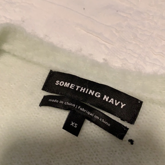 Something Navy size XS mint green ballerina style sweater - Picture 4 of 7